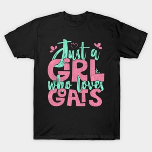 Just A Girl Who Loves Goats Farmer Gift design T-Shirt